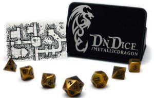 Schleuder Set Dadi D&D Bronze-Adler D&D Math Teaching Dadi Poliedrici Rpg Polyhedral Dice Set for Dungeons & Dragons Set of 7 Dadi Metallo Dadi Gioco di Ruolo 
