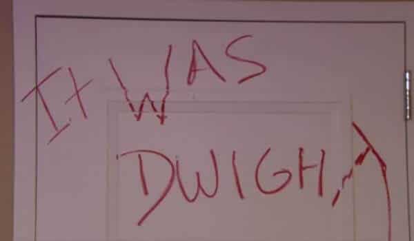 It was Dwight Opening